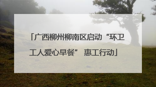 广西柳州柳南区启动“环卫工人爱心早餐” 惠工行动
